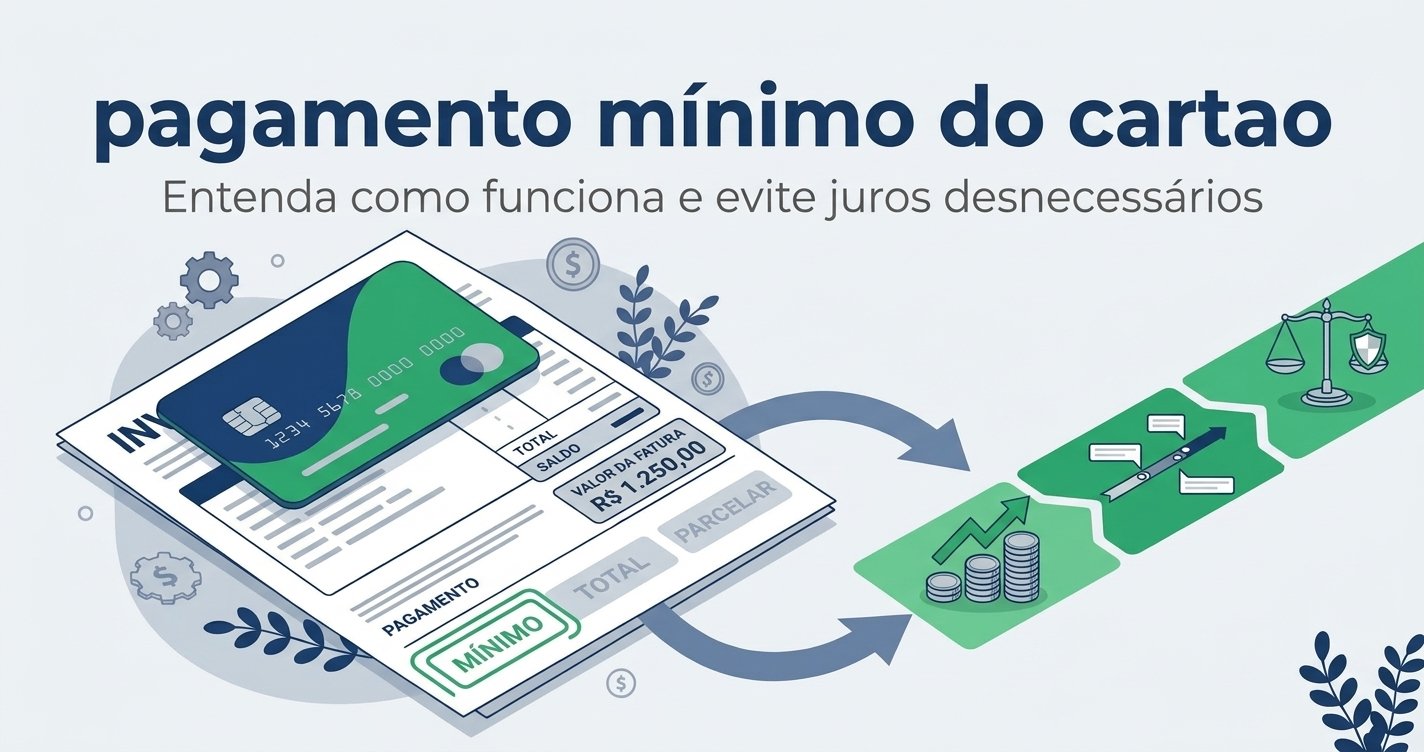 Pagamento mínimo do cartão de crédito: como funciona, quanto custa e o que fazer no lugar